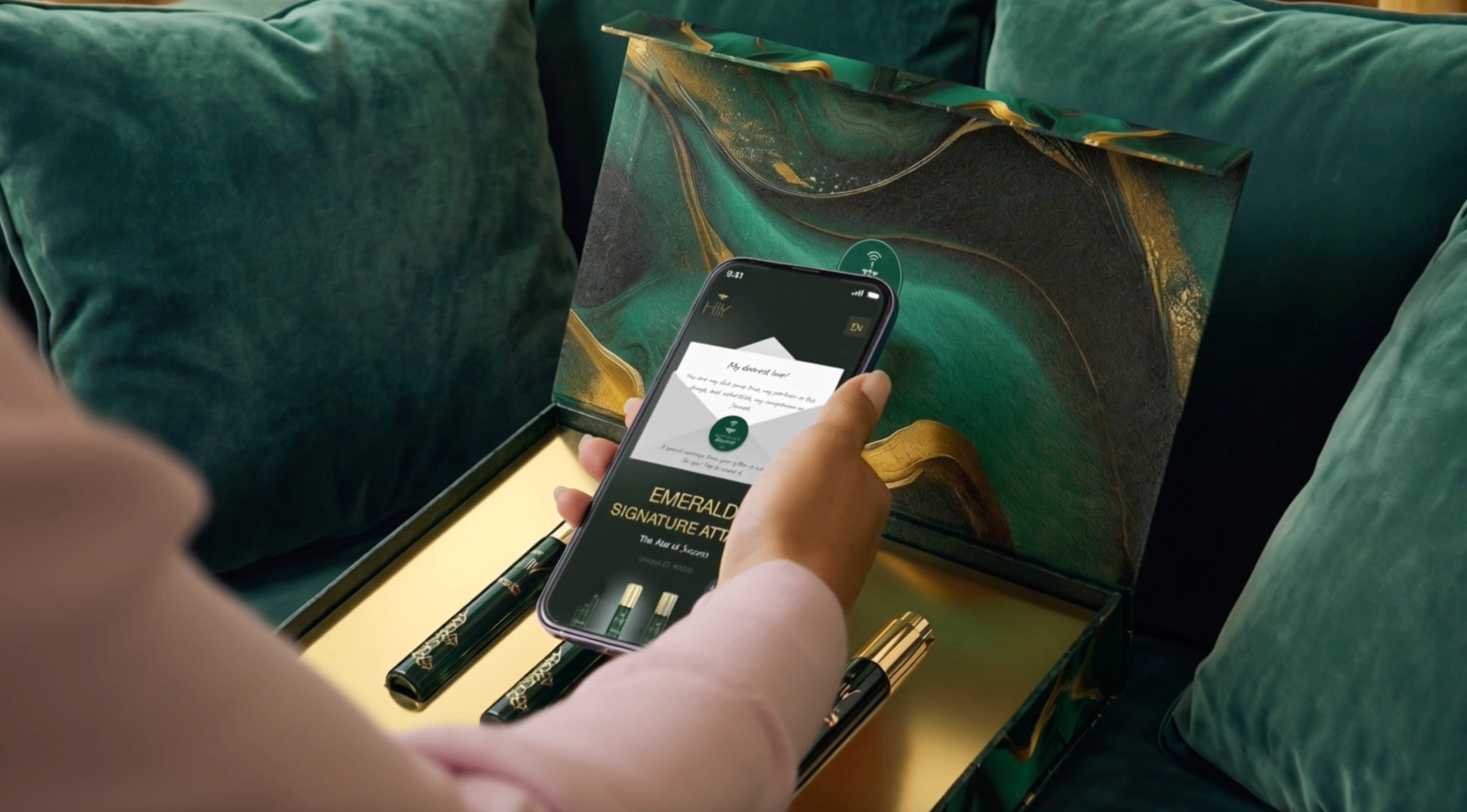 A phone opening the StarPortal beside an opened StarBox